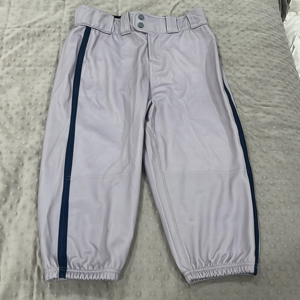 Decker Sports Adult Medium Grey with Black Stripes Baseball Knickers